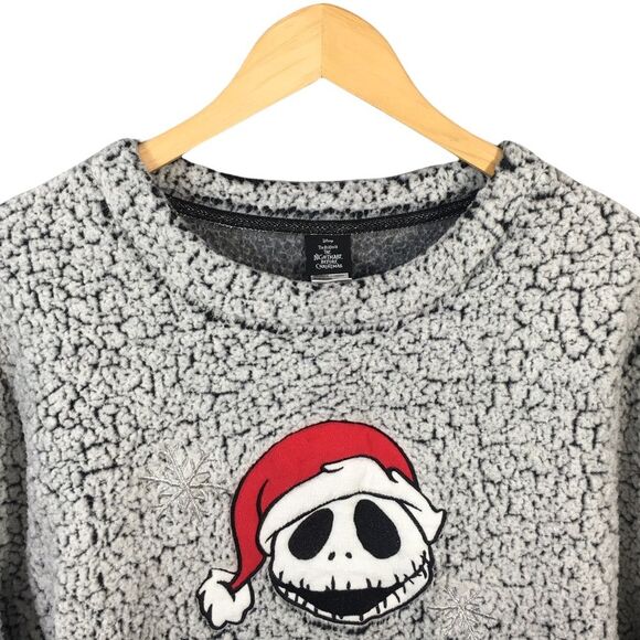 C2 Women’s DISNEY Nightmare Before Christmas Sherpa Sleepwear Sweatshirt 2X - Picture 2 of 3